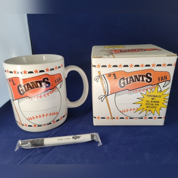 Vintage Russ San Francisco Giants Baseball Cup/Mug All Occasion Holiday/Kids - Picture 1 of 14